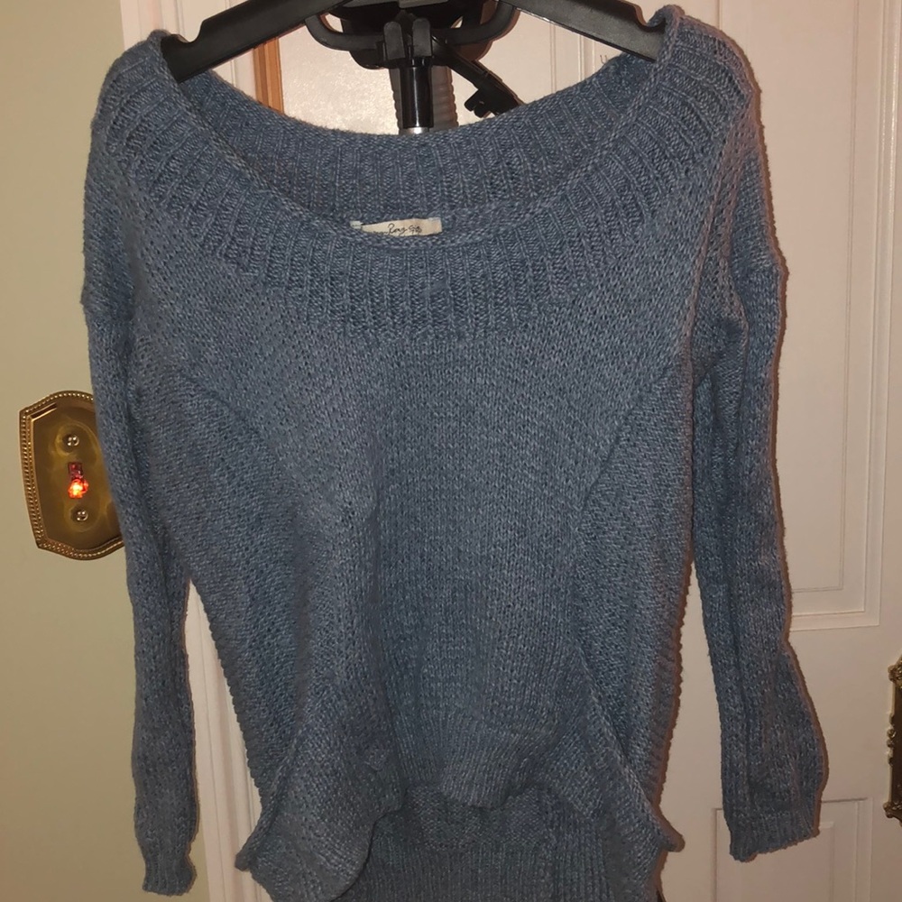 Bluish-Grey cute sweater